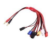 Câble de Conversion de Batterie 8 en 1, câble de Banane, 8 en 1, Batterie LiPo Multi Prise convertit câble Ligne pour Chargeur IMAX B6