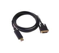 Câble de conversion for moniteur Hannord DisplayPort DP vers DVI, adaptateur de connexion, câble de conversion FHD 1,8 m for ordinateur de bureau, ordinateur portable, TV, moniteur, projecteur