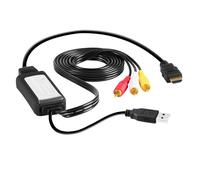 Câble de conversion HDMI vers AV-RCA avec entrée 4K et sortie 1080P, 2m