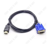 Câble de conversion HDMI vers VGA - TD® - HV 1.8M - 1,8 m - Noir - Cuivre