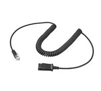 Câble de Conversion RJ9 vers Quick Disconnect Déconnexion Rapide QD pour Casque | Pour Téléphones de Bureau Polycom VVX411 VVX410, NEC Aastra Mitel Nortel Plantronics