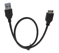 Câble de Conversion Usb-e vers USB 3.0 A Mâle Cuivre Pvc Noir | Connexion Rapide Jusqu'à 5 Gigabits par Seconde, Usage Stable et Polyvalent, pour Cartes Mères et Appareils Compatibles