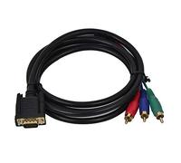 Câble de conversion VGA vers 3RCA de 1,5 m Câble de conversion de composant audio-vidéo Câble d'adaptateur pour ordinateur PC pour HDTV PC DVD Ordinateur portable Rentable et durableDurabilité et prat