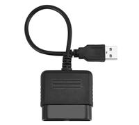 Câble de Convertisseur Adaptateur Contrôleur vers USB, Adaptateur de Manette pour PS3 Compatibilité sans Fil Filaire avec PC, Double Retour de Vibration