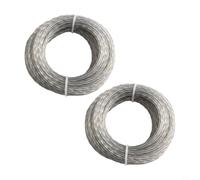 Câble de débroussailleuse renforcé 2 à 3 mm 30 m pour tondeuse électrique à essence (15 m x 3,5 mm x 2 pièces)