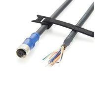 Câble de déclenchement d'e/s d'alimentation Compatible caméra 3D série DS1000 M12 A Code 12 broches vers fil volant câble haute flexibilité CBL-05P2-S1