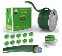 Câble de délimitation de 250 m + 10 connecteurs de câble pour Tondeuse Robot à Gazon - Kit d'accessoires de Fil de délimitation pour câble de Recherche - Compatible