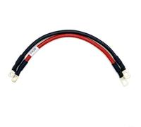 Câble de démarrage 16 mm² 110 A en cuivre sans oxygène avec œillets de 8 mm pour camion, van, remorque, 12 V, 24 V, pour système, noir, 2 pièces, 300 mm (225 mm)