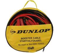 Dunlop Câbles de Démarrage Voiture 3M 16Mm² - Câbles Batterie pour Transfert Fiable - Pinces Isolées Sécurisées - Jumpstarter avec Sac de Transport - Tuv Gs Certifié