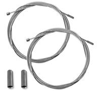 Câble de dérailleur vélo CYCLINGCOLORS - 2x 2.1m embouts - Noir