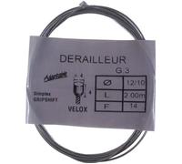 Câble de dérailleur VELOX pour vélo vintage SIMPLEX GRIPSHIFT en acier 2m 1.2mm embout