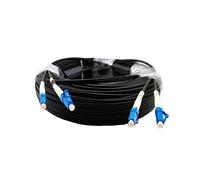 Câble de dérivation en fibre optique extérieur, Duplex FTTH, cordon de raccordement 3 fils, 2 fibres, LC SC FC ST, 150 m(2LC-2LC)