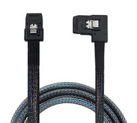 Câble de dérivation interne Mini SAS vers SATA haute vitesse, câble plat ultra-fin pour une liaison interne fiable entre un contrôleur Mini SAS