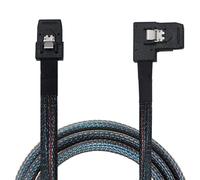 Câble de dérivation interne Mini SAS vers SATA haute vitesse, câble plat ultra-fin pour une liaison interne fiable entre un contrôleur Mini SAS