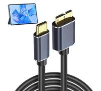 Câble de disque dur externe - Données USB | Blindé en cuivre : câble USB 3.0 externe haute vitesse de 5 Gbps avec double blindage, transmission stable et lecture et écriture rapide pour PC port