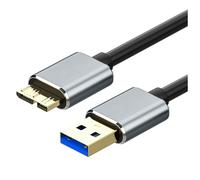 Câble de Disque Dur Externe USB Micro-B Câble HDD Câble de DonnéEs Micro-B Câble SSD pour Disque Dur Micro-B USB3.0, 0.5M