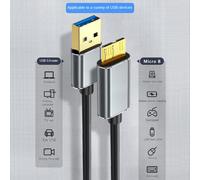 Câble de Disque Dur Externe USB Micro-B Câble HDD Câble de DonnéEs Micro-B Câble SSD pour Disque Dur Micro-B USB3.0, 0.5M