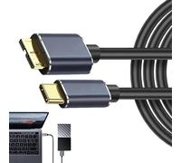 Câble de disque dur USB - de 5 Gbps haute vitesse, rapide 3A, conception flexible | Câble d'entraînement externe robuste avec ajustement sûr, câble de données USB C