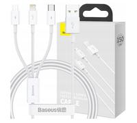 Câble de données - BASEUS - Superior Data - 1 m - 3,5 A - Lightning/USB-C/Micro-USB