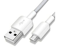 Câble de données / câble de charge - Micro USB - Gris/blanc - Compatible avec les téléphones portables Huawei avec port micro USB