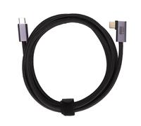 CâBle De DonnéEs Coudé De Type C à Type C 100w, Charge Rapide, RéSistant à L'usure, Plaqué Or, CâBle Usb Plug And Play Pour Ordinateurs Portables 200cm/78,7 Pouces