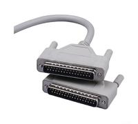 Câble de données DB37 mâle vers mâle, rallonge série à 37 broches avec cuivre étamé 28 AWG pour PLC, machine CNC et pour périphériques d'ordinateur hérités, signal de qualité industrielle (5 mètres)