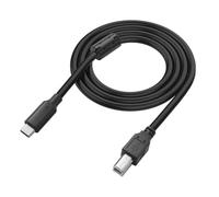 Câble de données de type C vers USB-B pour configuration d'imprimante et de scanner, cordon en PVC USB 2.0 Plug and Play pour une utilisation à domicile sur un bureau