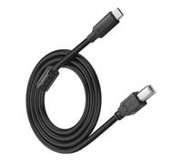 Câble de données de type C vers USB-B pour configuration d'imprimante et de scanner, cordon en PVC USB 2.0 Plug and Play pour une utilisation à domicile sur un bureau