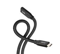 Câble de données d'extension Cablecc USB-C USB 3.1 Type-C mâle à Femelle avec Manchon pour téléphone Portable 60 CM