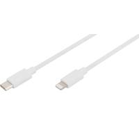 Câble de données et de charge DIGITUS Apple Lightning - USB-C 1,0 m blanc