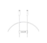 Câble de Données et de Charge Rapide USB-C / USB-C 240W 5A 40Gbps 1 mètre Blanc