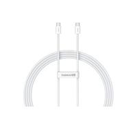 Câble de Données et de Charge Rapide USB-C / USB-C 30W PD 480 Mbps 1 mètre Blanc