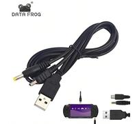 Câble de données et de chargement 2 en 1 USB 2.0 DATA FROG pour PSP 1000 2000 3000 Playstation Portable, accessoire de câble de charge de jeu Noir 1mABS