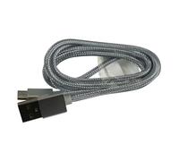 Câble de données et de chargement Micro USB Nylon 1m argenté