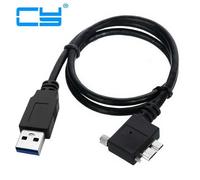 Câble de données Micro USB à angle droit à 90 degrés pour caméra industrielle, 4 pieds, 1.2m, 3.0