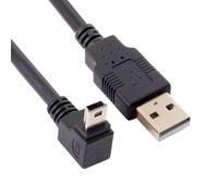Câble De Données Mini Usb B 5 Broches Mâle Coudé À 90° Vers Usb 2.0 Mâle 5 M Avec Noyau De Ferrite Emi 50 Cm[CAB9165375]