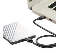 Câble de données pour disque dur - 30 cm - Cordon mobile universel de type C - Câble de téléphone portable pliable pour disque dur externe - Câble de données USB 3.0 flexible pour divers appareils de