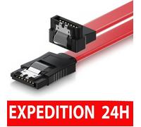 Câble de Données SATA - ISONIX - 0,3m - Blanc - Connecteur SATA - Compatible HDD/SSD