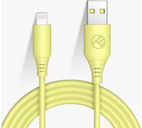 Câble de données Tellur Silikon, USB vers Lightning, 3A, 1m, jaune