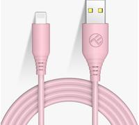 Câble de données Tellur Silikon, USB vers Lightning, 3A, 1m, rose