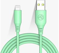 Câble de données Tellur Silikon, USB vers Lightning, 3A, 1m, vert