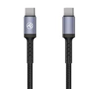 Câble de données Tellur Type-C vers Type-C, 3A, PD60W, 2m, nylon, noir