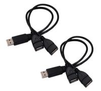Câble de données USB 2.0 2.0 vers deux femelles, câble adaptateur pour charger plusieurs appareils et synchronisation de données, répartiteur de hub USB