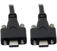 Câble De Données Usb 3.1 Type C Avec Double Vis M2 Verrouillables Pour Verrouillage Usb-C 10 Gbit/S 200 Cm[X2681]