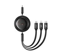 Câble de données USB-C vers Type-C Lightning Micro-USB 100W 1 1m - Baseus Free 2 Draw (P10368700111-04) - Cluster Noir