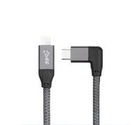 Câble de données USB-C vers USB-C 100W, 20Gbps, 4K, coudé - Charge rapide et transfert de données haute vitesse 1.5m