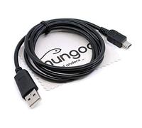 Câble de données USB Compatible avec Canon Powershot A200, A300, A310, A400, A410, A430, A470, A480, A490, A495, A510, A519, A520, A530-1 m - avec Chiffon de Nettoyage d'écran Mungoo