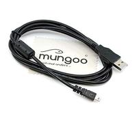 Câble de données USB Compatible avec Nikon CoolPix L15, L16, L18, L19, L20, L21, L22, L23, L3, L4, L5, L6, L610, L820, P1, P100, P2, P3-1,5 m - OTB - avec Chiffon de Nettoyage d'écran Mungoo