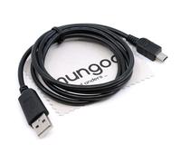 Câble de données USB pour Casio Algebra FX 2.0 (Plus), Graph 25+, Graph 35+, Graph 65, Graph 75, Graph 85 (SD), Graph 95, Graph 100+ calculatrice 1 m avec chiffon de nettoyage d'écran Mungoo