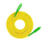 Câble de fibre optique SC/APC vers SC/APC Monomode Simplex 2,0 mm/3,0 mm Diamètre extérieur 9/125 Cordon de raccordement de fibre optique (12 m, 3,0 mm)